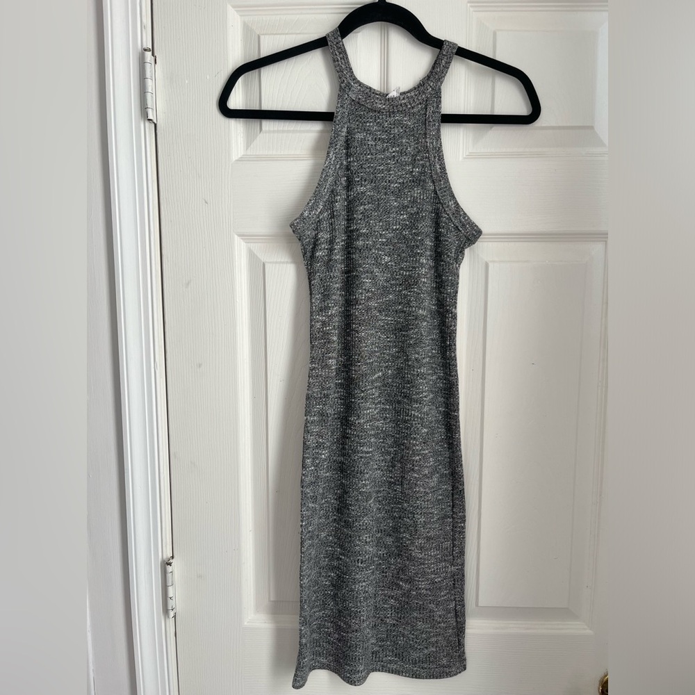 Streetwear Society Charcoal Knit Midi Dress